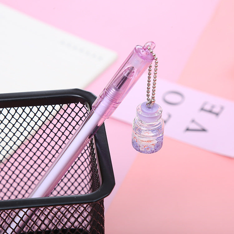 Wholesale Plastic Wishing Bottle Pendant Ballpoint Pen